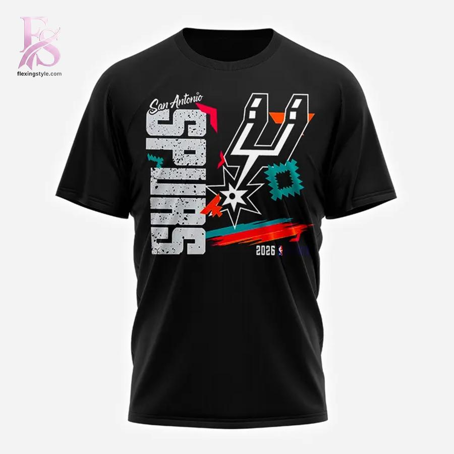 San Antonio Spurs Men 2026 NBA Playoffs Shirt 2 highlighting its unique style and everyday comfort