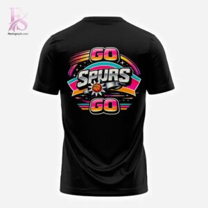 San Antonio Spurs Men 2026 NBA Playoffs Shirt 3 highlighting its unique style and everyday comfort