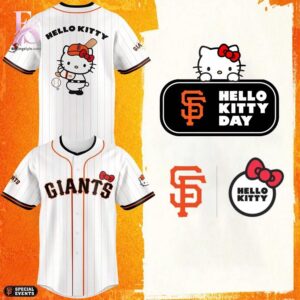 Style made simple with San Francisco Giants 2026 Hello Kitty Day Jersey 1