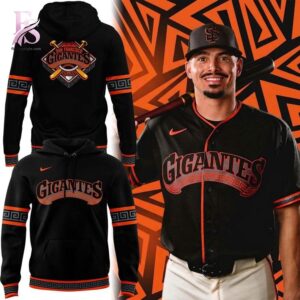 Fashion forward wardrobe staple featured in San Francisco Giants Fiesta Gigantes Hoodie 1 1 blending simplicity with bold personality