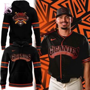 Minimalist fashion design suitable for casual and streetwear looks in San Francisco Giants Fiesta Gigantes Hoodie 1