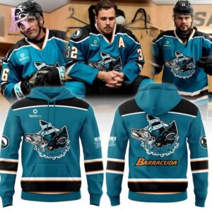 San Jose Barracuda The Future is Teal Night 2026 Hoodie 1 designed for a modern and relaxed outfit