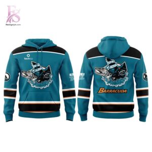 San Jose Barracuda The Future is Teal Night 2026 Hoodie 2 designed for a modern and relaxed outfit