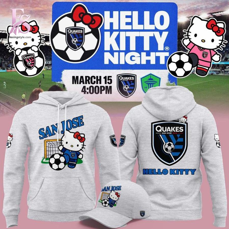 Fashion forward wardrobe staple featured in San Jose Earthquakes Hello Kitty 2026 Hoodie 1 blending simplicity with bold personality