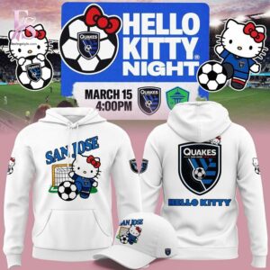 Fashion forward wardrobe staple featured in San Jose Earthquakes Hello Kitty 2026 Hoodie 2 blending simplicity with bold personality