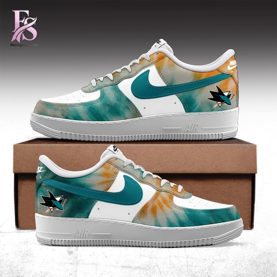 Comfortable and breathable clothing shown in San Jose Sharks Grateful Dead Night Nike Air Force 1 1 designed for all day wear