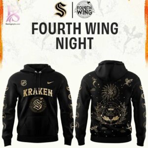 Comfortable and breathable fabric detail shown in Seattle Kraken Fourth Wings Night 2026 Shirt 2 crafted for all day wear