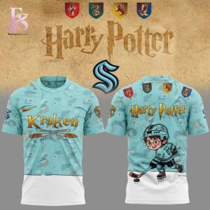Seattle Kraken x Harry Potter Chibi Hoodie 2 crafted for a casual and trendy everyday style