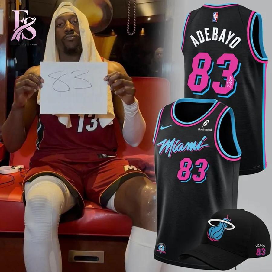 Signed Bam Adebayo 83 Miami Heat 2026 Jersey 1 highlighting its unique style and everyday comfort