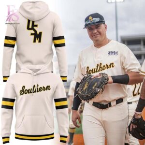 Minimalist fashion design suitable for casual and streetwear looks in Southern Miss Baseball Throwback Shirt 2