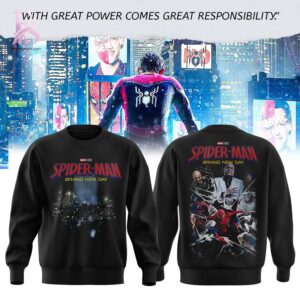 Close-up of Spider Man Brand New Day 2026 Hoodie 2 highlighting smooth finish and modern look.