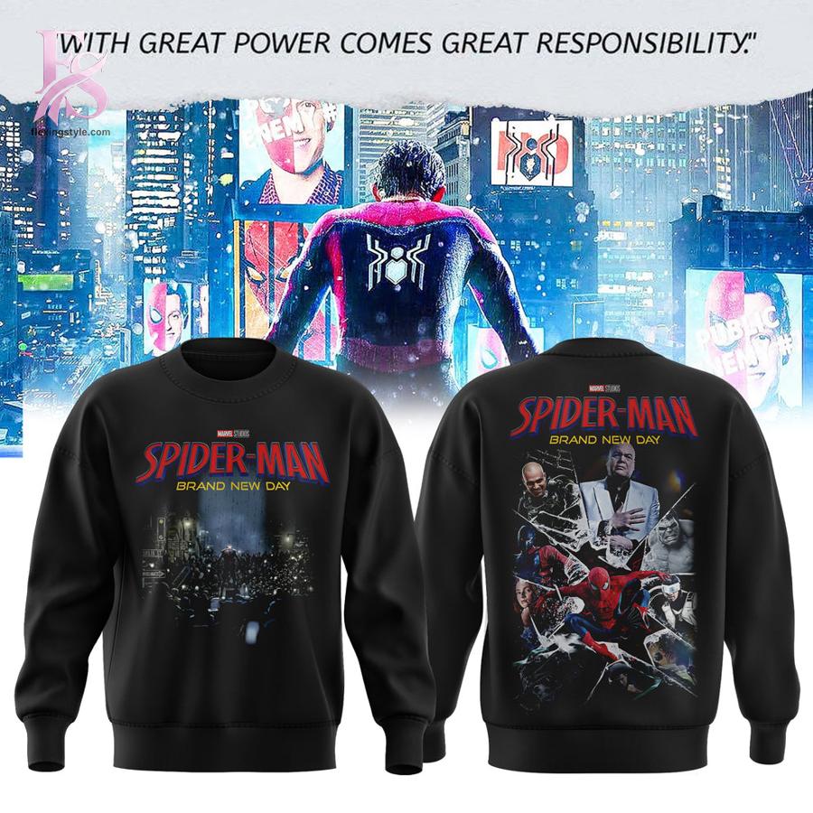 Close-up of Spider Man Brand New Day 2026 Hoodie 2 highlighting smooth finish and modern look.