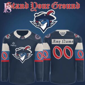 Minimalist fashion design shown in Springfield Thunderbirds 250th Celebration Hockey Jersey 1 perfect for everyday wear and urban looks
