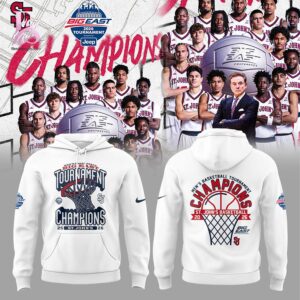 Close-up of St John s Basketball 2026 BIG EAST Conference Men s Basketball Tournament Championships Shirt 2 highlighting smooth finish and modern look.