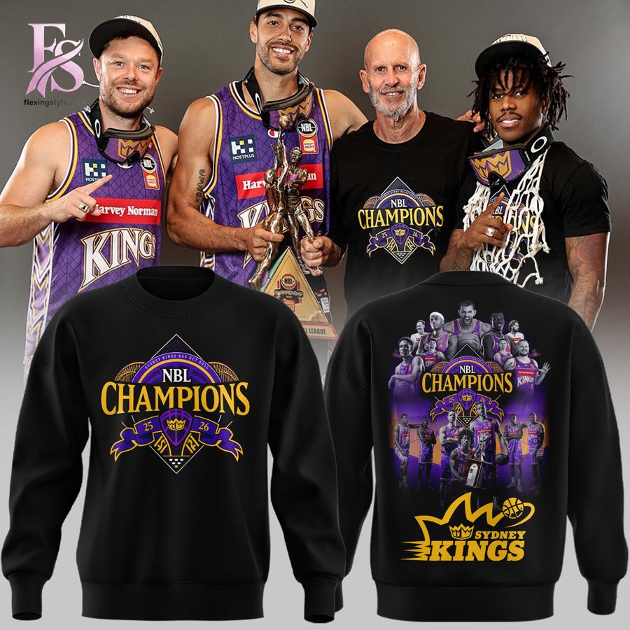 Sydney Kings Champions NBL 2026 T shirt 3 featuring a versatile design for daily wear