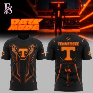 Close-up of Tennessee Football Dark Mode 2026 TShirt 1 highlighting smooth finish and modern look.