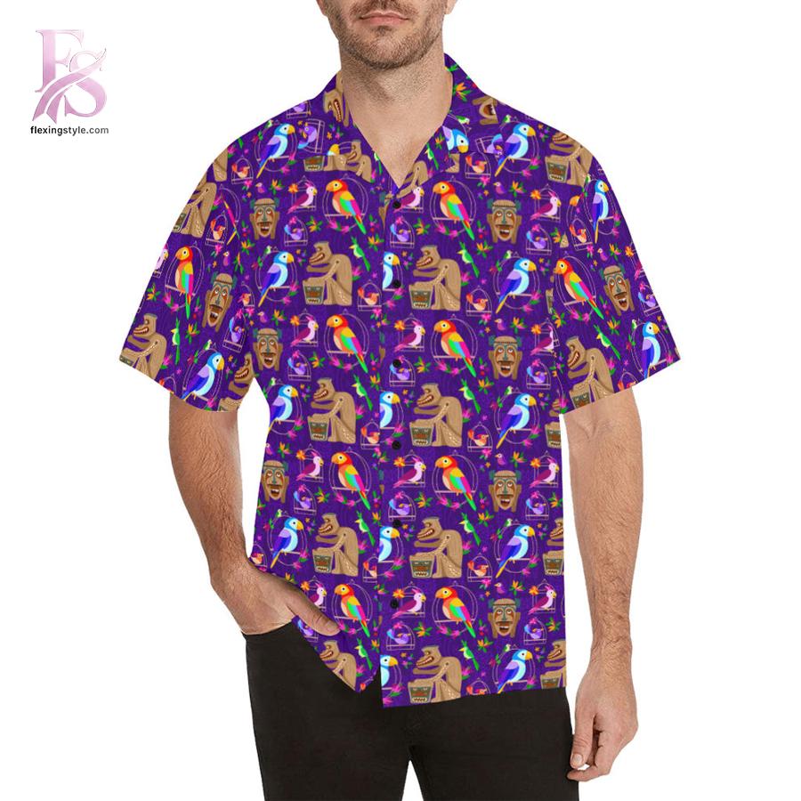 Stylish Tiki Plays The Drums Hawaiian Shirt 1 product with modern design and comfortable fit