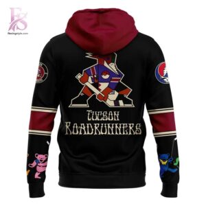 Tucson Roadrunners 2026 Grateful Dead Warmup Hoodie 3 shown with a bold look and clean finish