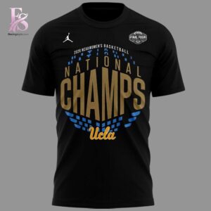 UCLA Bruins 2026 Jordan NCAA Women s Basketball National Champs T Shirt 3 featuring a versatile design for daily wear