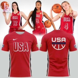 Trendy streetwear outfit featured in USA Team national Unifom basketball Red Hoodie 2 with modern casual styling and clean silhouette