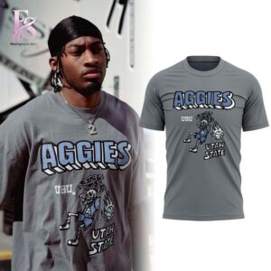Utah State Aggies Basketball Skeleton Ball Hoodie 4 highlighting its unique style and everyday comfort