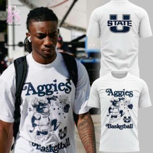 Fashion forward wardrobe staple featured in Utah State Aggies Blue Heart Shirt 1 blending simplicity with bold personality