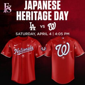 Washington Nationals Japanese Heritage Day Jersey 1 featuring a versatile design for daily wear