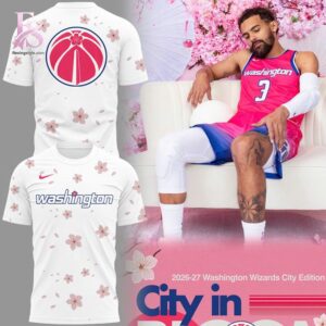 Style made simple with Washington Wizards Cherry Blossom 2026 Hoodie 4