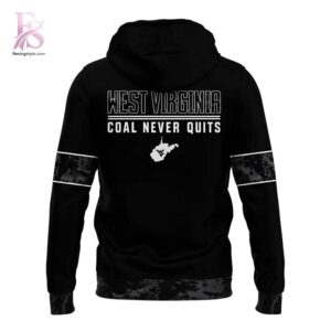 West Virginia Mountaineers Baseball 2026 Coal Rush Uniform Hoodie 3 highlighting its unique style and everyday comfort