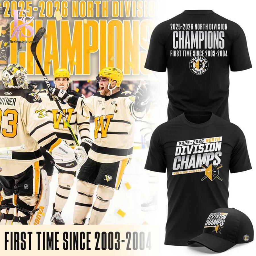 Style made simple with Wheeling Nailers 2025 2026 North Division Champions Hoodie 6