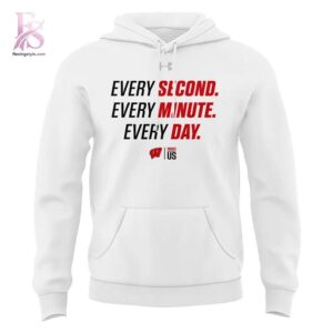 Wisconsin Badgers Basketball Every Day Hoodie 2 designed for a modern and relaxed outfit