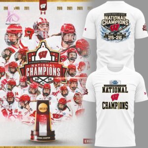 Wisconsin Hockey Back to Back Champions Hoodie 4 highlighting its unique style and everyday comfort