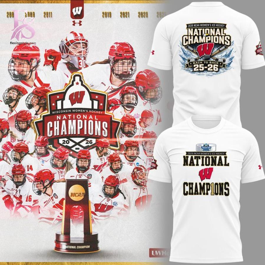 Wisconsin Hockey Back to Back Champions Hoodie 4 highlighting its unique style and everyday comfort