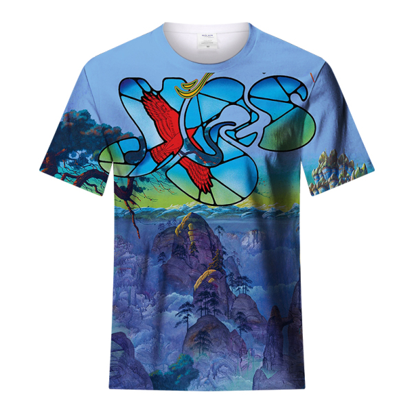 Fashion forward wardrobe staple featured in YES Band The Quest Shirt blending simplicity with bold personality