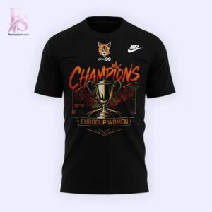 imsa BK Mersin EuroCup Women Champions 2025 2026 T Shirt 2 featuring a versatile design for daily wear