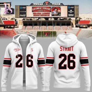 Stylish fashion apparel with modern casual design and comfortable everyday fit 2026 George Strait Texas Tech Hoodie 1