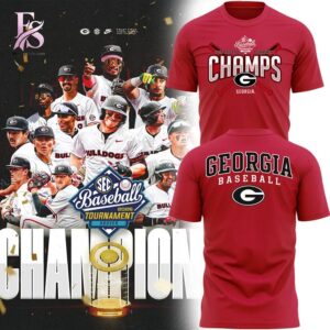 2026 Georgia Baseball Tournament Champs T Shirt 1 combines a modern look with comfortable wearability.