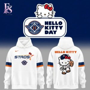 2026 Houston Astros x Hello Kitty City Connect Hoodie 1 combines a modern look with comfortable wearability.