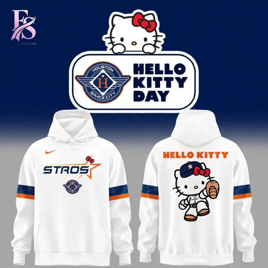2026 Houston Astros x Hello Kitty City Connect Hoodie 1 combines a modern look with comfortable wearability.