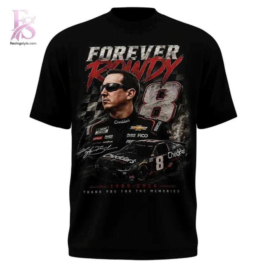 Stylish 2026 Kyle Busch Tribute T Shirt 2 with a modern look and comfortable everyday appeal.