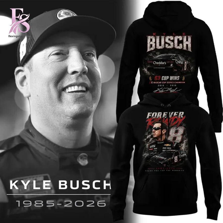 Stylish 2026 Kyle Busch Tribute T Shirt 4 with a modern look and comfortable everyday appeal.