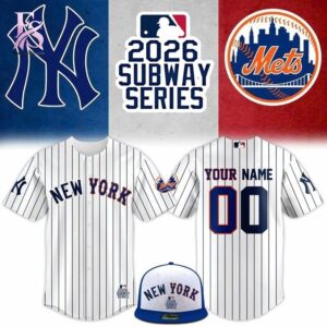 Stylish display of 2026 MLB Subway Series New York Yankees x New York Mets Jersey 1 with clean details and trendy look.
