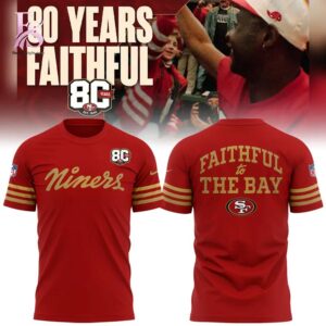 Stylish 2026 San Francisco 49ers 80th Year Anniversary Shirt 1 with a modern look and comfortable everyday appeal.