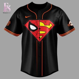 2026 San Francisco Giants x Spiderman x Superman Baseball Jersey 2 combines a modern look with comfortable wearability.