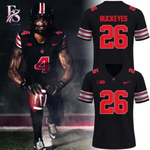 Stylish display of 2026 Tunnel Vision Ohio State Football Jersey 1 with clean details and trendy look.