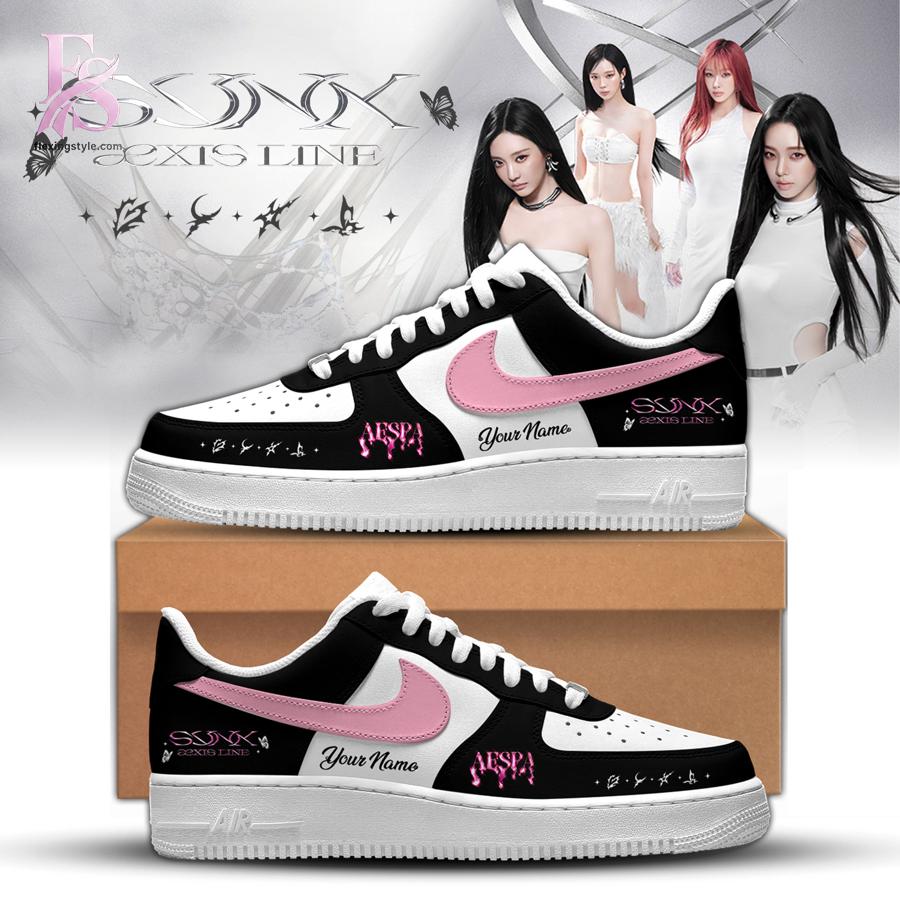 Stylish fashion product featuring modern design details and premium quality craftsmanship Aespa AEXIS LINE Global Tour 2026 Nike Air Force 1 1