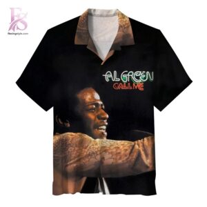 Tropical Hawaiian shirt with vibrant floral patterns and relaxed summer fit Al Green Call Me Album Hawaiian Shirt 1