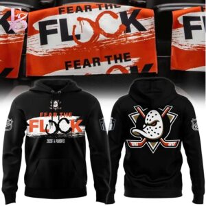 Stylish display of Anaheim Ducks 2026 Playoffs Fear The Flock T Shirt 2 with clean details and trendy look.