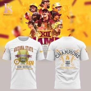 Stylish display of Arizona State Sun Devils 2026 Big 12 Softball Tournament Champions Locker Room Hoodie 3 with clean details and trendy look.