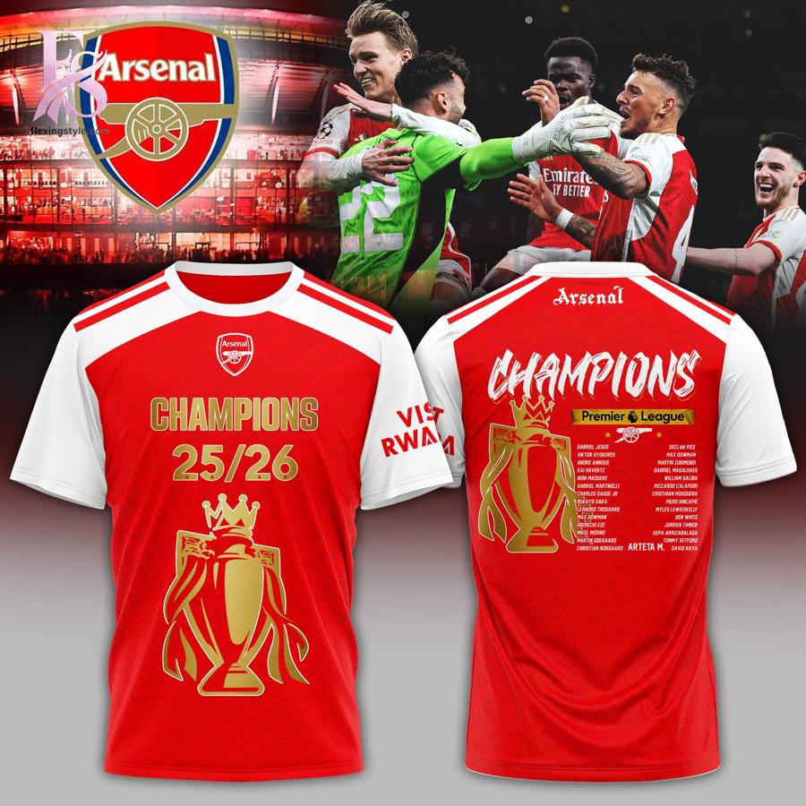 Stylish display of Arsenal 2026 Premier League Champions Hoodie 4 with clean details and trendy look.